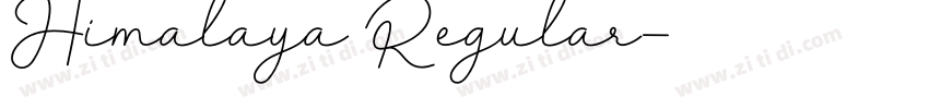 Himalaya Regular字体转换
